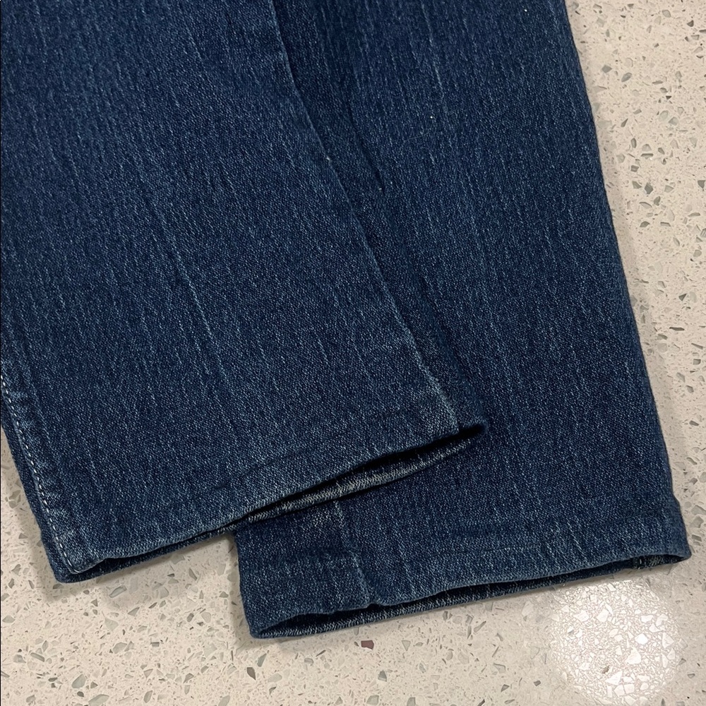 Vintage 1970s VISA Cotton Super High Rise Straight Leg Blue Denim Jeans Size 26 - Picture 3 of 12